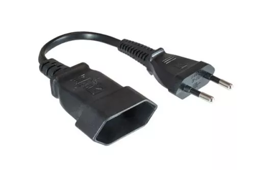 Practical Power Cable Extension (Euro Plug/Euro Socket) 0.20m