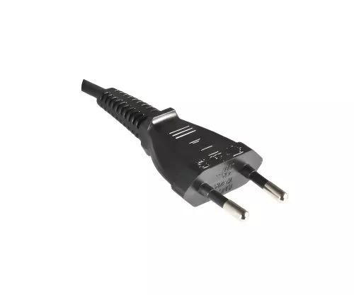 Cable de alimentación Euroconector tipo C a C7, 0,75 mm², VDE, negro, longitud 0,50 m