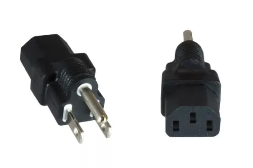 Power adapter America C13 female to NEMA 5-15P 3pin male type B, YL-1212