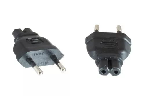 adapter, power adapter C7 to CEE 7/16 Euro plug