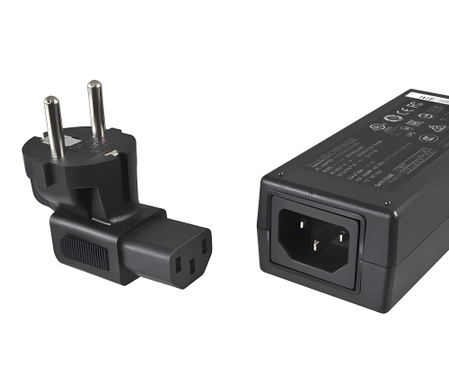 Adaptador de alimentación, adaptador de red Enchufe IEC C13 a enchufe de seguridad CEE 7/7 90