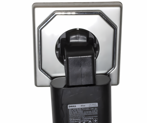 Stromadapter, Netzadapter CEE 7/7 auf C5 Mickey Maus 90°