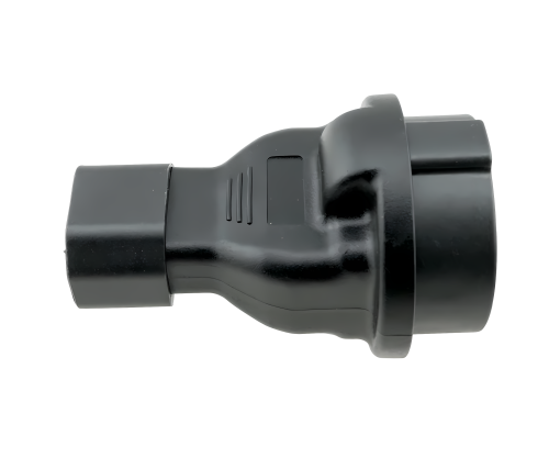 Strømadapter, nettadapter sikkerhetskontakt CEE 7/3 til C14 IEC-plugg, UPS-adapter, YL-3223