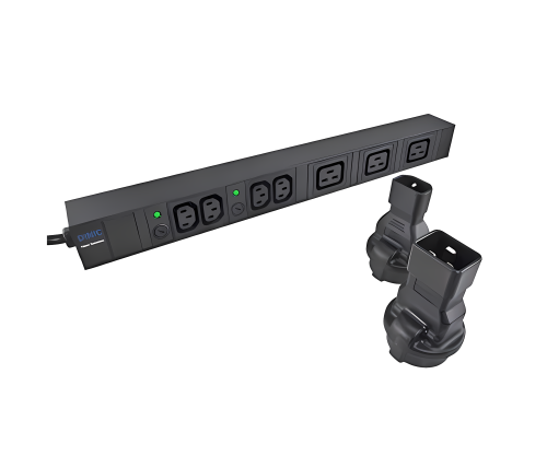 Strømadapter, nettadapter sikkerhetskontakt CEE 7/3 til C14 IEC-plugg, UPS-adapter, YL-3223