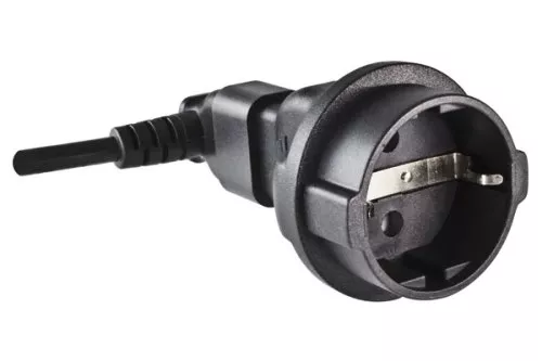 Adaptador de corriente, enchufe de seguridad CEE 7/3 a enchufe IEC C14, adaptador SAI, YL-3223