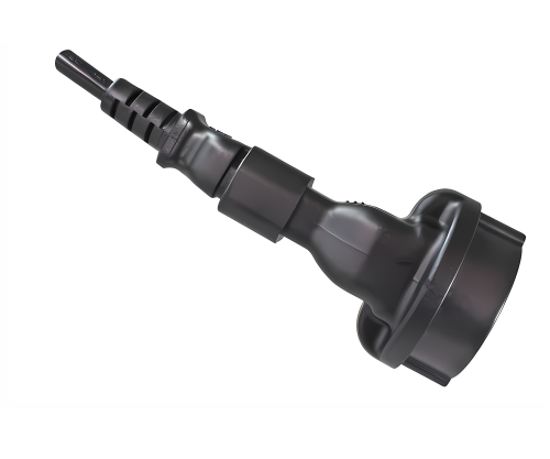 Strømadapter, nettadapter sikkerhetskontakt CEE 7/3 til C14 IEC-plugg, UPS-adapter, YL-3223