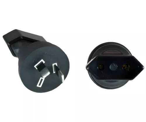 Power adapter Euro C1 2pin socket to AUS AS/NZS3112 2pin plug type I for Australia and China, YL-3622
