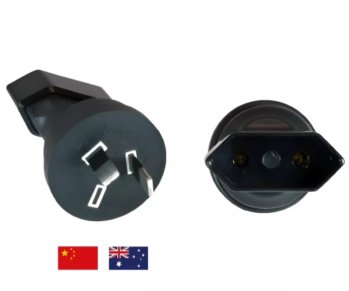 Adaptador de corriente Euro C1 de 2 clavijas a AUS AS/NZS3112 de 2 clavijas tipo I para Australia y China, YL-3622