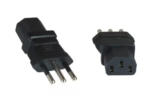 Adaptor de alimentare Adaptor de alimentare de la priza C13 la ștecherul ITA CEI 23-16 cu 3 pini tip L, YL-4512