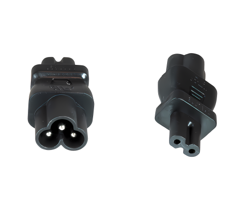 Adaptador de corriente, adaptador de red Enchufe Mickey Mouse C6 a C7 para aparatos pequeños
