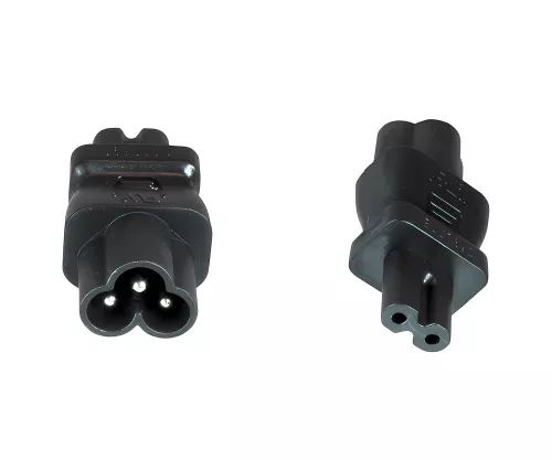 Voedingsadapter, lichtnetadapter Mickey Mouse stopcontact C6 tot C7 stekker klein apparaat