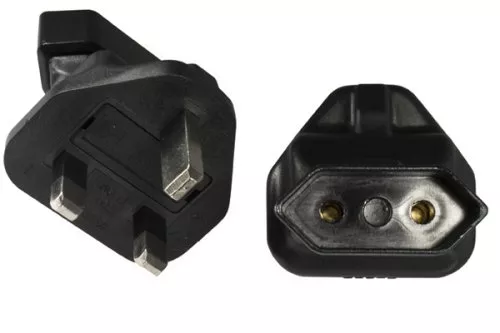 Adaptateur de courant prise européenne 2pin IEC 60320-C6 sur prise anglaise type G 3A, YL-6022