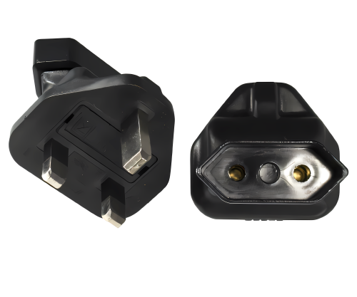 Adattatore di alimentazione da presa europea a 2 poli IEC 60320-C6 a spina inglese tipo G 3A, YL-6022