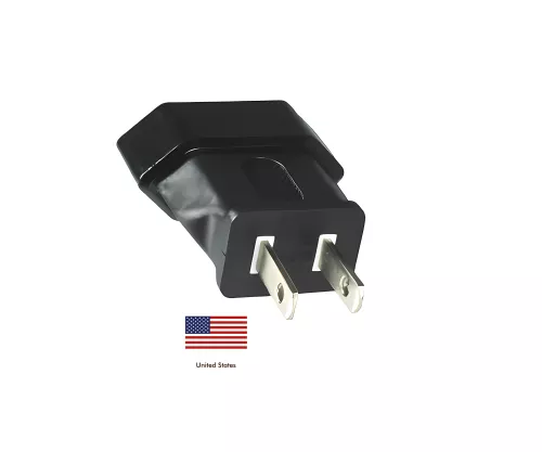 Power adapter America NEMA 1-15P plug to Europlug EN50075 socket, YL-1122