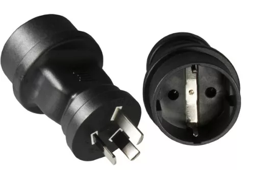 Adaptateur de courant Australie/Chine, CEE 7/3 sur AUS 3pin mâle type I, YL-3523