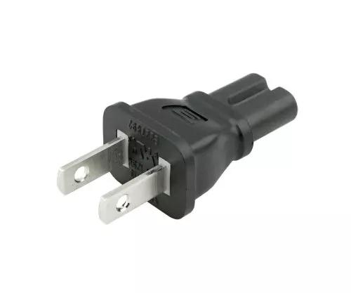 Stromadapter USA, C7 auf USA NEMA 1-15P IEC 60320-C7 Euro 8 Bu./ US Typ A, YL-1113