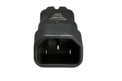 Adapter zasilania, adapter sieciowy Euro-8 wtyczka do małych urządzeń gniazdo C7 na wtyczkę C14 IEC, złącze, konwerter