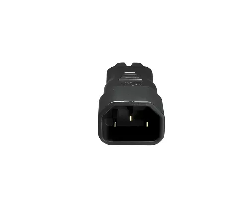hálózati adapter, hálózati adapter Euro-8 kisgép dugó C7-es aljzatból C14-es IEC dugóba, csatlakozó, átalakító
