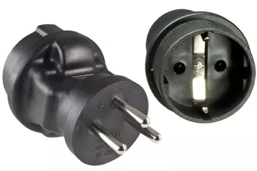 Adaptateur de courant Israël CEE 7/3 femelle sur ISR type H 3pin mâle, YL-4823
