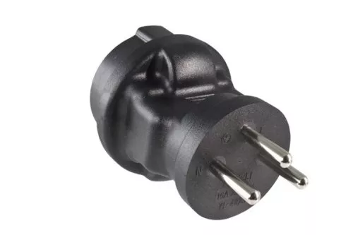 Adaptateur de courant Israël CEE 7/3 femelle sur ISR type H 3pin mâle, YL-4823