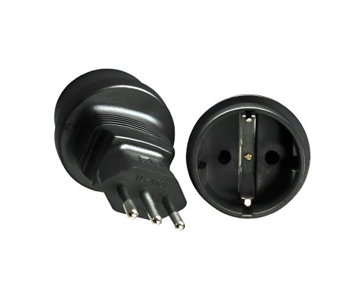 Adapter zasilania Włochy CEE 7/3 gniazdo do ITA 3pin wtyczka typu L, YL-4523
