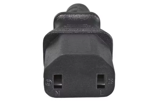 Netzkabel Europa CEE 7/17 auf C17, 1mm², Konturenstecker, VDE, schwarz, Länge 2,00m Netzkabel Europa CEE 7/17 auf C17, 1mm², Konturenstecker, VDE, schwarz, Länge 2,00m