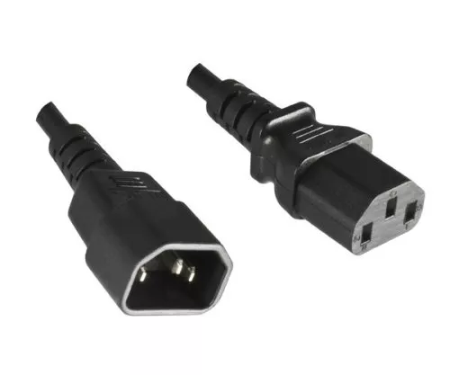 Power Extension Cord C13 to C14, 1mm², Multi-Certifications