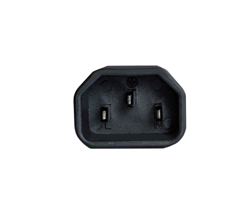 Câble adaptateur réseau C14 sur prise de terre, adaptateur UPS, H05VV-F 0,75mm², noir, longueur 1,00m