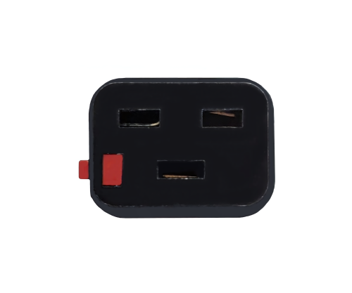 Câble secteur Europe CEE 7/7 90° sur C19, 1,5mm², avec verrouillage, VDE, noir, longueur 2,00m