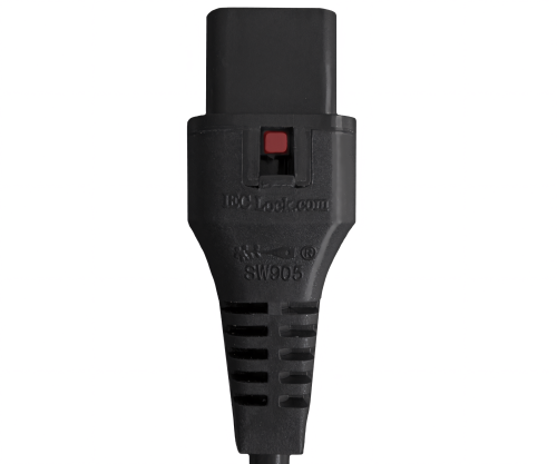 Tīkla kabelis England UK tipa G 5A uz C13, ar slēdzeni, 1.00mm², apstiprinājums: BSI vai ASTA, melns, garums 2.00m