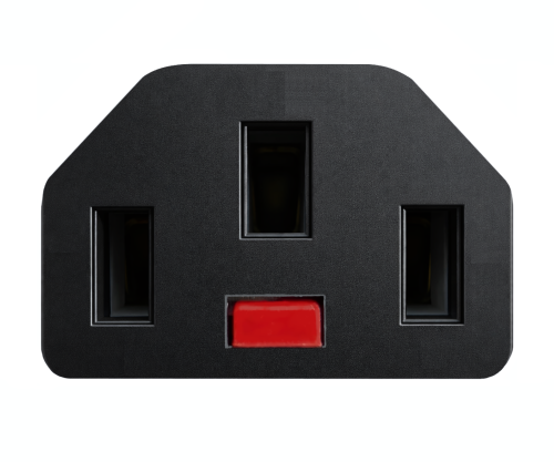 Tīkla kabelis England UK tipa G 5A uz C13, ar slēdzeni, 1.00mm², apstiprinājums: BSI vai ASTA, melns, garums 2.00m