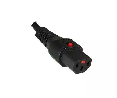 Netzkabel Amerika USA NEMA 5-15P, Typ B auf C13, mit Verriegelung