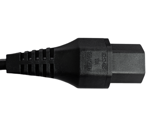 Netzkabel Amerika USA NEMA 5-15P, Typ B auf C13, mit Verriegelung