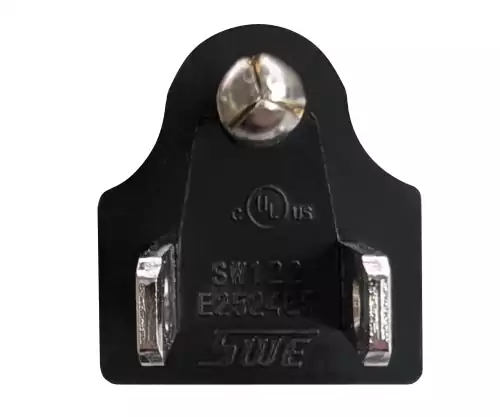 Maitinimo kabelis Amerika JAV NEMA 5-15P, B-C13 tipo, su fiksavimo mechanizmu, patvirtinimai: UL/CSA, juodos spalvos, ilgis 2,00 m