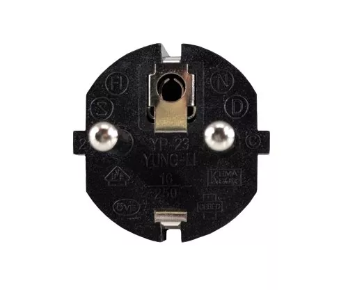 Cabo de rede Europa CEE 7/7 reto para C13, 1mm², VDE, preto, comprimento 5,00m