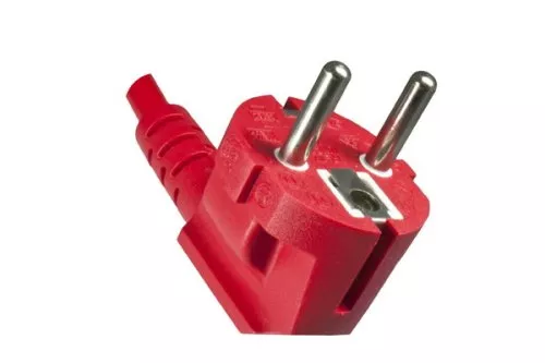 Netzkabel rot Schuko 5m