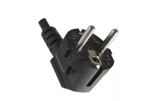 Power Cord CEE 7/7 90° to C13 90°, 1mm², VDE, black, length 5,00m