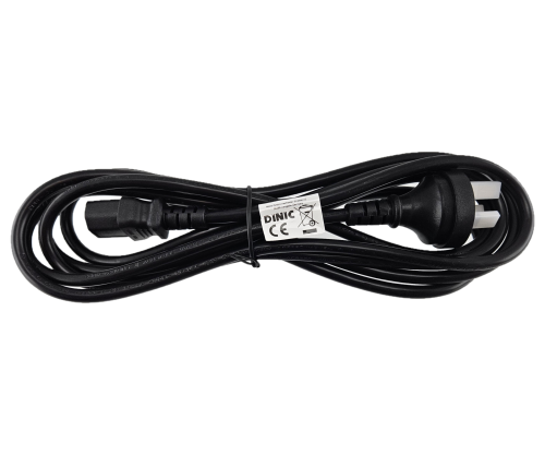 Virtajohto Australia tyyppi I - C13, 1mm², SAA, musta, pituus 3.00m.