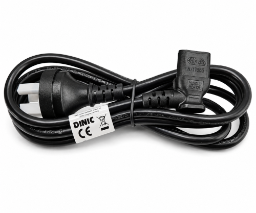 Cablu de alimentare Australia tip I la C13 90°, 0.75mm², SAA, negru, lungime 1.80m