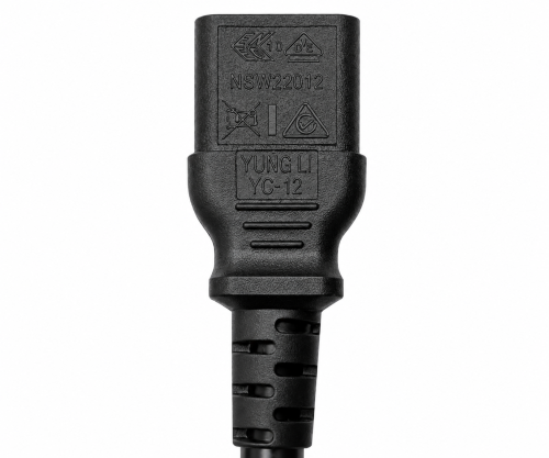 Cablu de alimentare Australia tip I la C13, 1mm², SAA, negru, lungime 3.00m