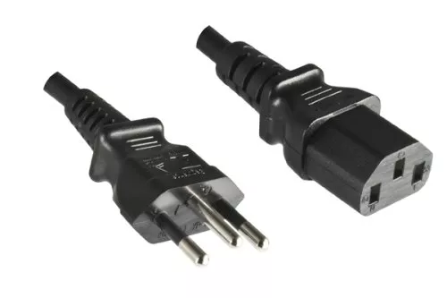 Cable de alimentación Brasil tipo N a C13, 1mm², INMETRO, negro, longitud 3,00m