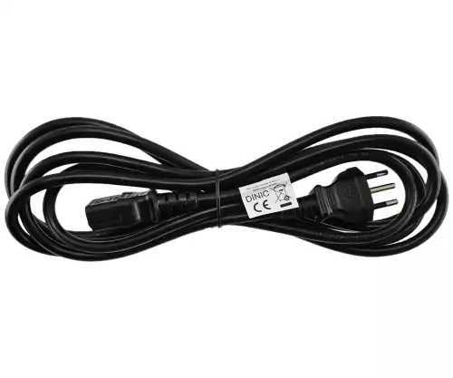 Maitinimo kabelis Brazilijos N-C13 tipo, 1 mm², INMETRO, juodas, 3,00 m ilgio