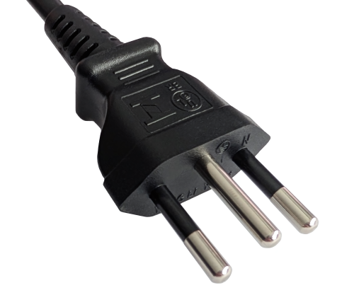Netzkabel Brasilien Typ N auf C13