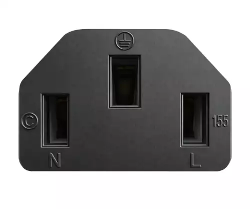 Maitinimo kabelis Brazilijos N-C13 tipo, 0,75 mm², INMETRO, juodas, 1,80 m ilgio