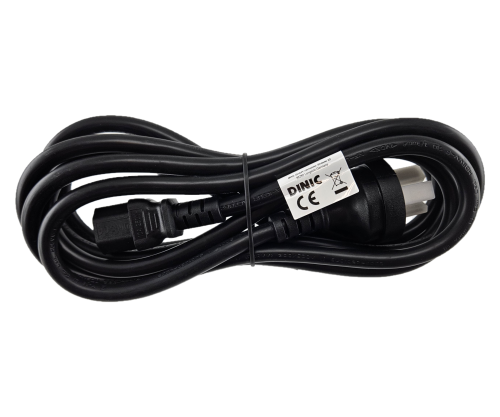 Cabo de alimentação China tipo I para C13, 1,5 mm², aprovação: CCC, preto, comprimento 3,00 m