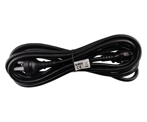 Cabo de alimentação China tipo I para C13, 1,5 mm², aprovação: CCC, preto, comprimento 5,00 m