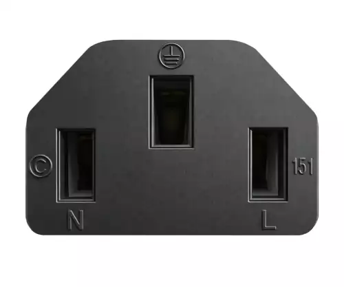 Toitekaabel Hiina tüüp I kuni C13, 1,5 mm², tüübikinnitus: CCC, must, pikkus 5,00 m.