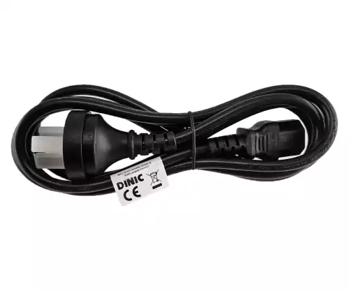 Voedingskabel China type I naar C13, 0,75mm², goedkeuring: CCC, zwart, lengte 1,80m