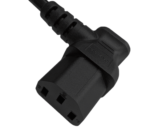 Netzkabel Dänemark Typ K 90° auf C13 90°