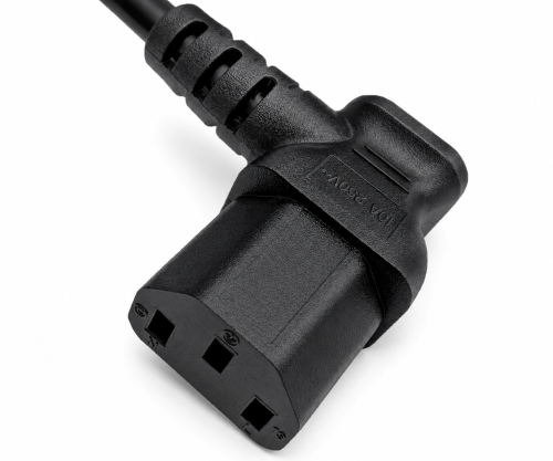 Netzkabel Dänemark Typ K 90° auf C13 90°